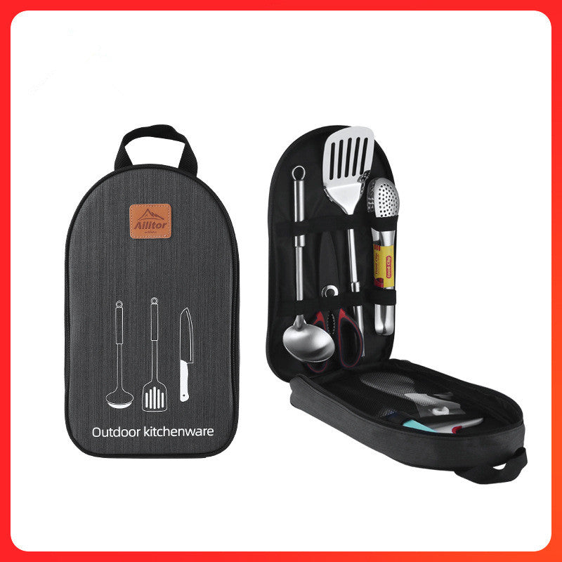 Bolsa de Almacenamiento para Picnic al Aire Libre con Set de Cocina para Barbacoa