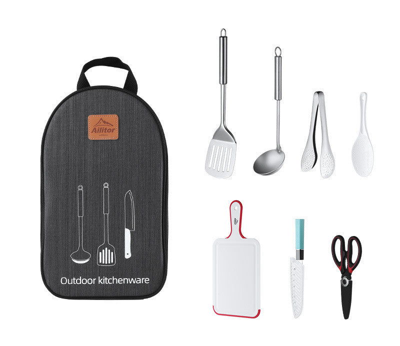 Bolsa de Almacenamiento para Picnic al Aire Libre con Set de Cocina para Barbacoa