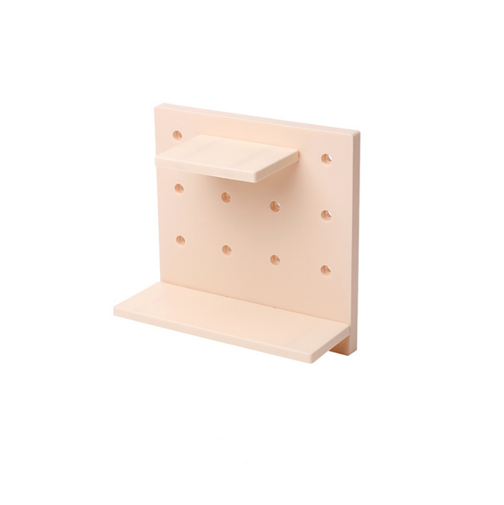 Tablero perforado de plástico para almacenamiento en pared en sala de estar y cocina