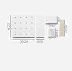 Tablero perforado de plástico para almacenamiento en pared en sala de estar y cocina