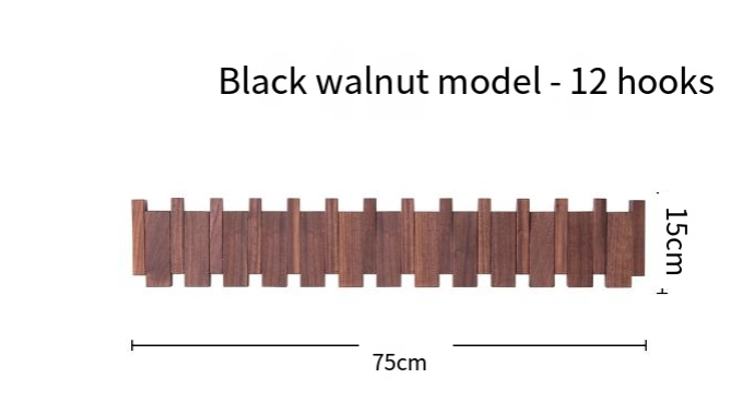 Perchero de pared con teclas de piano Simplicity (una pieza)