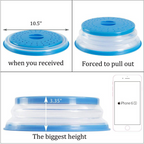 Collapsible High-Temperature Microwave Splash Cover