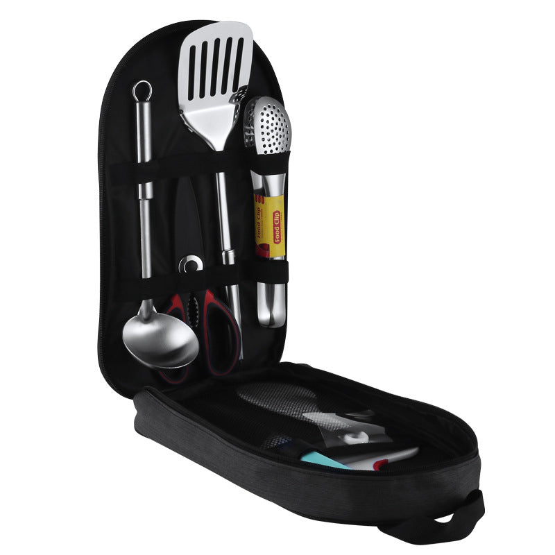 Bolsa de Almacenamiento para Picnic al Aire Libre con Set de Cocina para Barbacoa