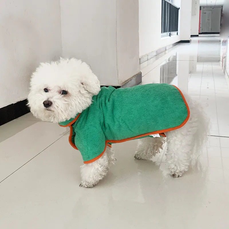 Albornoz de secado rápido para mascotas