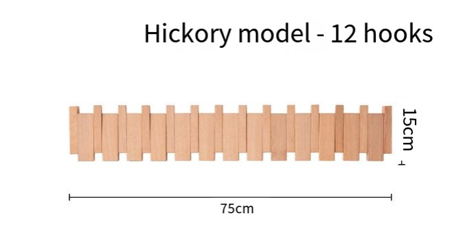 Perchero de pared con teclas de piano Simplicity (una pieza)