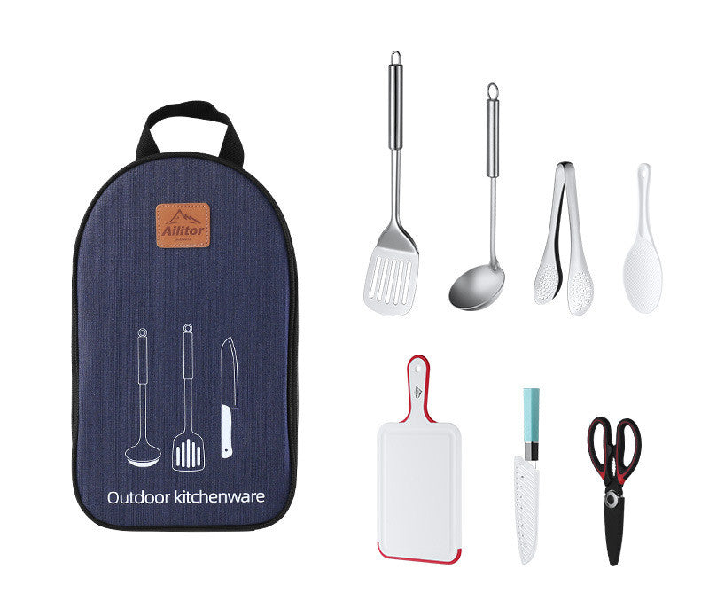 Bolsa de Almacenamiento para Picnic al Aire Libre con Set de Cocina para Barbacoa
