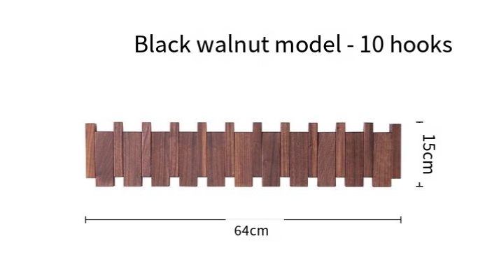 Perchero de pared con teclas de piano Simplicity (una pieza)